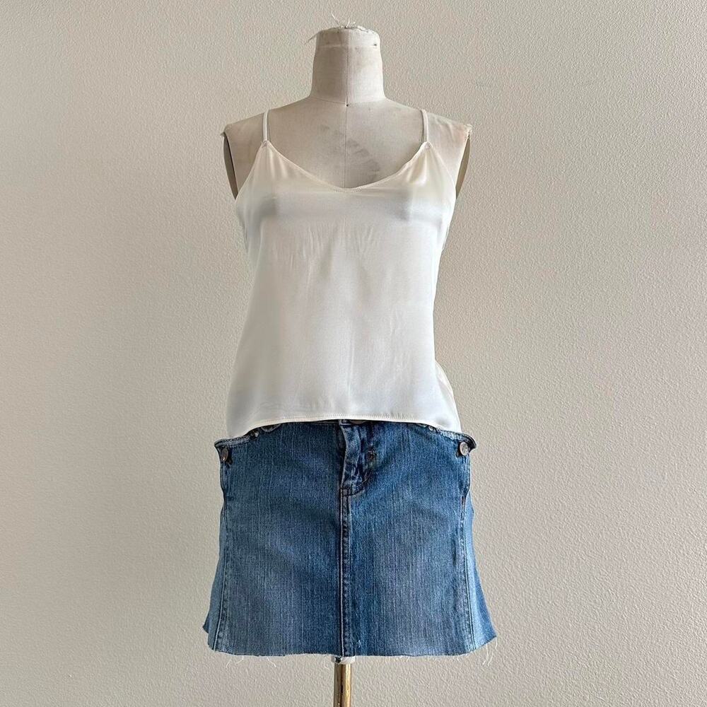 handmade ivory silk camisole